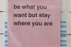 Be What You Want
